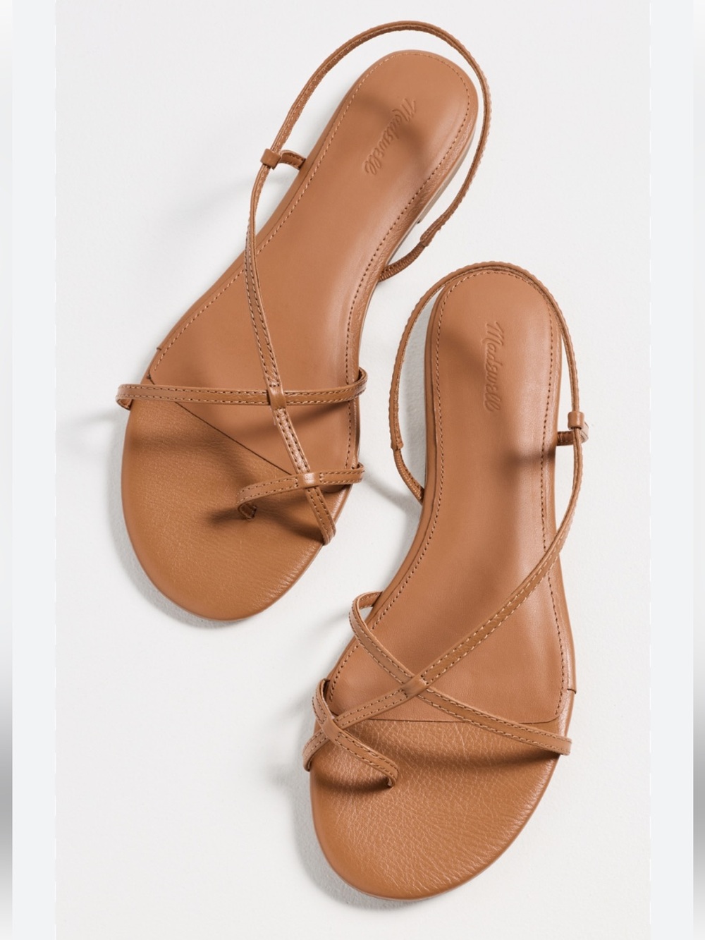 Madewell Iggy Strappy Sandals-Toasted Coconut-New (size 7.5)